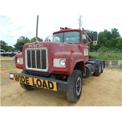 1980 MACK T/A TRUCK TRACTOR, VIN/SN:R747S2375 - 290 HP BIG CAM CUMMINS DIESEL, 13 SPD, 17K REARS, 10