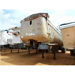 1985 TRAILMOBILE DC5M2-35 35'T/A DUMP TRAILER, VIN/SN:1H4D03521FF120603 - TARP, 285/75R24.5 TIRES ON