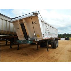 1998 MAC SF5 DUMP TRAILER, VIN/SN:5MADS222XWC001520 - 24' LONG, ELECTRIC TARP, 11R22.5 TIRES ON STEE