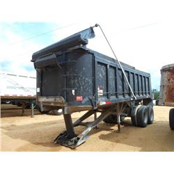 1994 PALMER T/A DUMP TRAILER, VIN/SN:1P92ZHS25RA003487 - 24' LONG, TARP, 11R24.5 TIRES ON DISC WHEEL