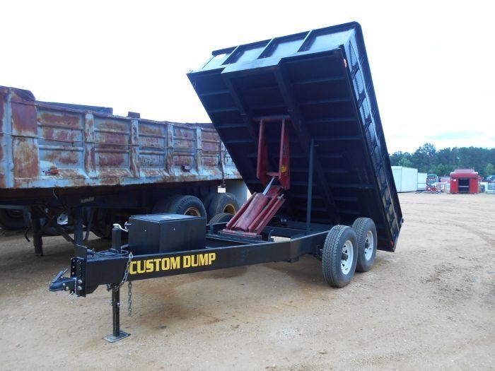 CUSTOM DUMP T/A DUMP TRAILER, 12' X 89", ELECTRIC OVER HYD, SWING GATE
