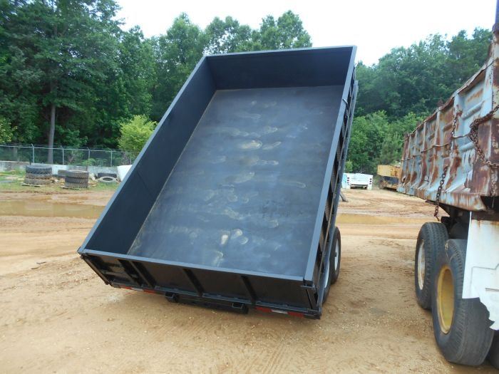 CUSTOM DUMP T/A DUMP TRAILER, 12' X 89", ELECTRIC OVER HYD, SWING GATE