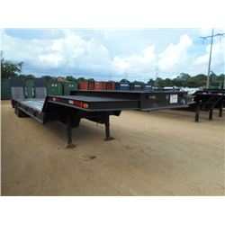 1974 SHOP BUILT T/A LOWBOY TRAILER, VIN/SN:19744293020 - 40' LONG X 8' WIDE, HYD. RAMPS, DOVETIAL, 8