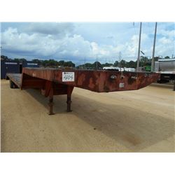 1986 40' S/A FLAT HAY SPECIAL TRAILER, VIN/SN:DW-00546 - DOVETAIL, RAMPS