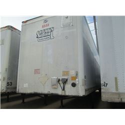 1997 UTILITY VS2DC 53' T/A VAN TRAILER, VIN/SN:1UYVS2538VP252433 - BARN DOOR, 295/75R22.5 TIRES ON S