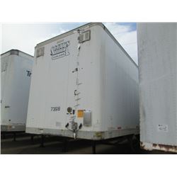 1998 FRUEHAUF 53' T/A VAN TRAILER, VIN/SN:1JJV532F0WF447368 - BARN DOOR, 295/75R22.5 TIRES ON STEEL 