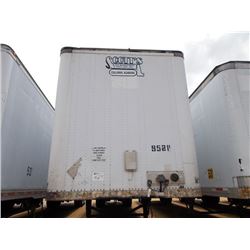 2001 STRICK 53' T/A VAN TRAILER, VIN/SN:1S12E95311S469521 - BARN DOOR, 11R22.5 TIRES ON STEEL DISC W