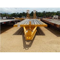 SHOP BUILT T/A UTILITY TRAILER, VIN/SN:T527217 - 25' X 8' BED, HYD RAMPS