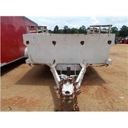 SHOP BUILT S/A TRAILER, -12' BED W/ 4' SIDES