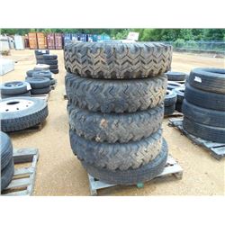 1 LOT (5) 9.00-20 TIRES & RIMS
