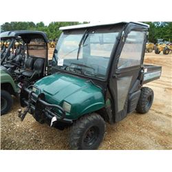 POLARIS RANGER 4X4 UTV - BRUSH GUARD, ECAB, DUMP BED, METER READING 713 HOURS