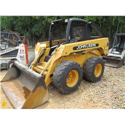 JOHN DEERE 280 SKID STEER LOADER, VIN/SN:480075 - GP BUCKET, CANOPY, METER READING 4,451 HOURS