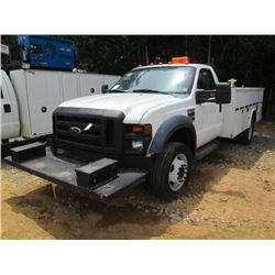 2008 FORD SUPER DUTY F550 T/A SERVICE TRUCK, VIN/SN:1FDAF56R48EA69824 - POWERSTROKE DIESEL ENG, A/T,