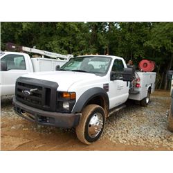 2008 FORD F550 S/A SERVICE TRUCK, VIN/SN:AFDAF57R18ED77886 - POWERSTROKE DIESEL ENGINE, A/T, TOOL BO