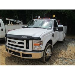 2008 FORD F350 SERVICE TRUCK, VIN/SN:1FDWF36R68EB90851 - DIESEL ENG, A/T, KNAPHEIDE SERVICE BODY, AU