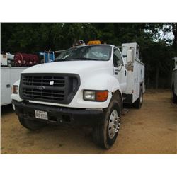 2000 FORD F-650 SERVICE TRUCK, VIN/SN:3FDNF6561YMA45134 -S/A, 6 SPD TRANS, MAINTAINER SERVICE BODY, 
