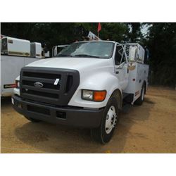 2006 FORD F750 SERVICE TRUCK VIN/SN:3FRWF75N76V356745 - S/A, CAT C7 DIESEL ENGINE, 6 SPD TRANS, TOOL