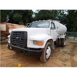 1999 FORD F SERIES S/A WATER TRUCK, VIN/SN:3FEWF80C0XMA01925 - CUMMINS 5.9LT ENGINE, 6 SPD TRANS, 17