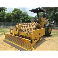 CAT CP-563C VIBRATORY ROLLER, VIN/SN:5JN00200 - 84" PAD FOOT DRUM, BLADE, CANOPY, METER READING 5,50