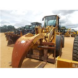 JOHN DEERE 624H WHEEL LOADER, VIN/SN:567215 - LOG FORKS W/TOP CLAMP, ECAB W/AIR, 20.5R25 TIRES, METE