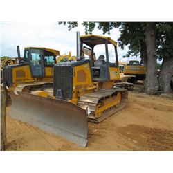 2013 JOHN DEERE 450J LGP CRAWLER TRACTOR, VIN/SN:244019 - 6 WAY BLADE, CANOPY, METER READING 1,809 H