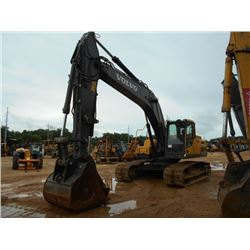2013 VOLVO EC250DL HYDRAULIC EXCAVATOR, VIN/SN:L00210288 - 10' STICK, 48" BUCKET, HYD THUMB, ECAB W'