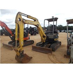 2007 YANMAR V1035 MINI HYDRAULIC EXCAVATOR, VIN/SN:YY51214 - 4' 6" STICK, 18" BUCKET, CANOPY, FRONT 