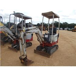 TAKEUCHI TB108 MINI HYDRAULIC EXCAVATOR, VIN/SN:10820009 - 2' 8" STICK, 12" BUCKET, CANOPY