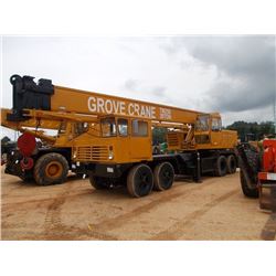 GROVE TM250 TRUCK CRANE, VIN/SN:4332 - JOHN DEERE UPPER, DETROIT LOWER, 30 TON, 25' JIB, HYD OUTRIGG