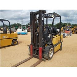 YALE GLP060TG FORKLIFT, VIN/SN:A875B196042 - TWO STAGE MAST, 4' FORKS, CANOPY, METER READING 3,777 H