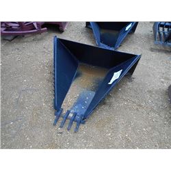 (UNUSED) TOMAHAWK STUMP BUCKET, FITS SKID STEER LOADER