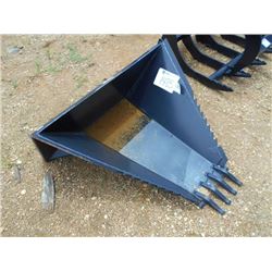 (UNUSED) TOMAHAWK STUMP BUCKET, FITS SKID STEER LOADER
