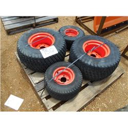 1 LOT (4) FARM TRACTOR TIRES -- (2) 26X12.00-12, (2) 18X8.5-8