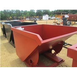 STANDARD DUTY 2 CUBIC YARD STACKABLE SELF DUMPING HOPPER, 4,000# CAP