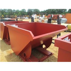 STANDARD DUTY 2 CUBIC YARD STACKABLE SELF DUMPING HOPPER, 4,000# CAP