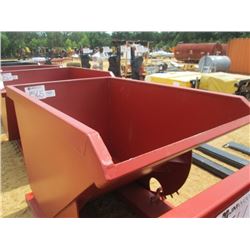 STANDARD DUTY 1.5 CUBIC YARD STACKABLE SELF DUMPING HOPPER, 4,000# CAP