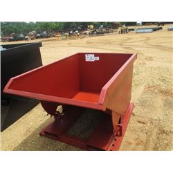 STANDARD DUTY 1 CUBIC YARD STACKABLE SELF DUMPING HOPPER, 4,000# CAP
