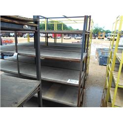 1 LOT (4) METAL STORAGE RACKS