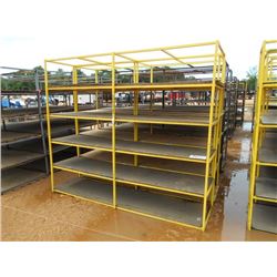 1 LOT (5) METAL STORAGE RACKS