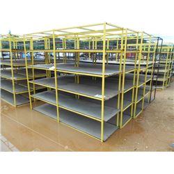 1 LOT (5) METAL STORAGE RACKS