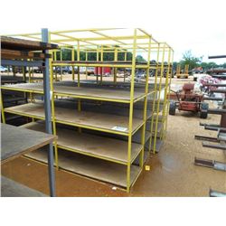 1 LOT (4) METAL STORAGE RACKS