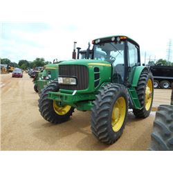 2011 JOHN DEERE 7130 MFWD FARM TRACTOR, VIN/SN:025149 - PREMIUM, 3 PTH, PTO, 3 HYD, REMOTES, ECAB W/