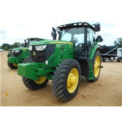 2013 JOHN DEERE 6140R MFWD FARM TRACTOR, VIN/SN:09824 - QUICK HITCH, PTO, 3 HYD REMOTES, ECAB W/AIR,