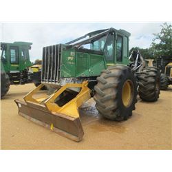 2006 JOHN DEERE 748G III GRAPPLE SKIDDER, VIN/SN:604875 - DUAL ARCH, WINCH, ECAB W/AIR, 30.5L-32 TIR