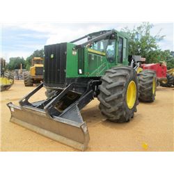 2015 JOHN DEERE 648H GRAPPLE SKIDDER, VIN/SN:666116 - DUAL ARCH, WINCH, ECAB W/AIR, 30.5L-32 TIRES, 