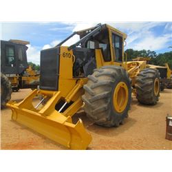2007 TIGERCAT 610 GRAPPLE SKIDDER, VIN/SN:0176 - SINGLE ARCH, WINCH, ECAB W/AIR, 30.5L-32 TIRES, MET