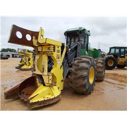 2013 JOHN DEERE 643K FELLER BUNCHER, VIN/SN:652963 - JOHN DEERE FD45 SAW HEAD, ECAB W/AIR, 28L-26 TI
