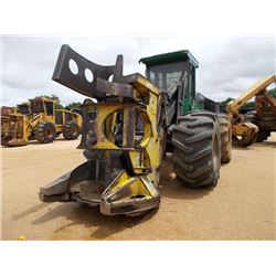 TIMBERJACK 740 FELLER BUNCHER, VIN/SN:002195 - TIMBERJACK FD45 SAW HEAD, ECAB /WAIR, 28L-26 TIRES, M