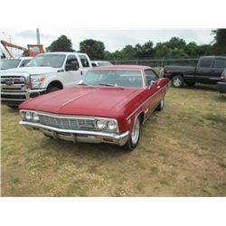 1966 CHEVROLET IMPALA SUPER SPORT, VIN/SN:168376L209725 - 396 TURBO JET GAS ENG, 4 SPD TRANS, ODOMET