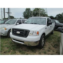 2007 FORD F150 STX PICKUP, VIN/SN:1FTRX12W87FA65874 - GAS ENGINE, A/T, EXTENDED CAB, ODOMETER READIN